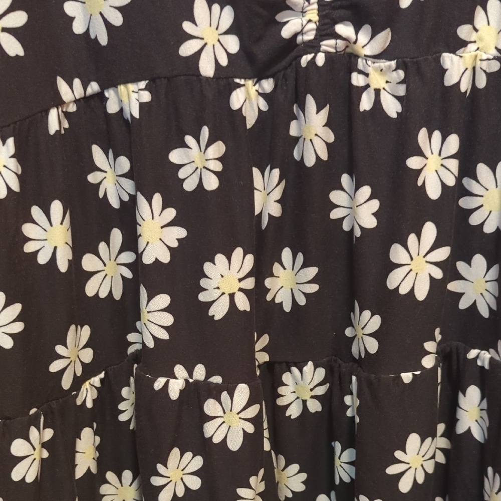 Like New! Fun Bold No Boundaries Black Dress with Floral Design XXXL 21 - Picture 4 of 6